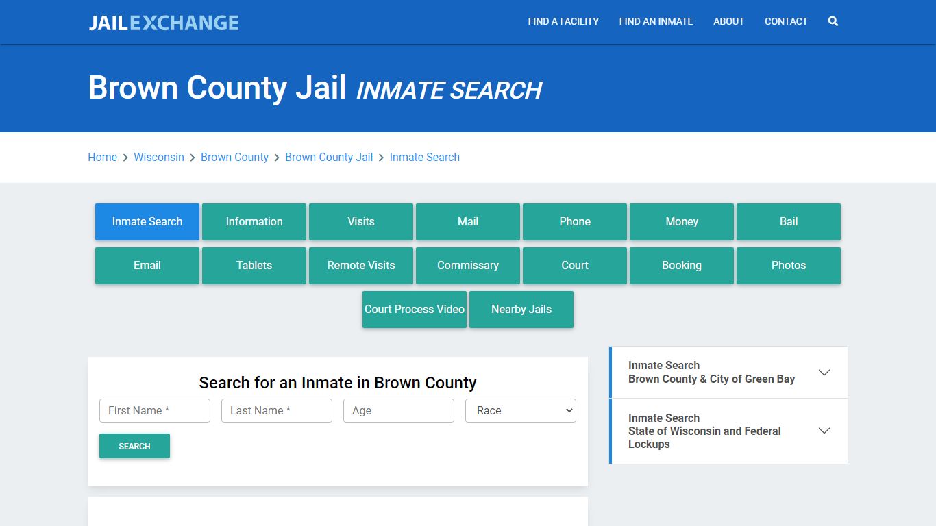 Brown County Jail, WI Inmate Search: Roster & Mugshots